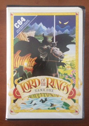 Melbourne House version of Lord of the Rings Game One for Commodore 64 on cassette